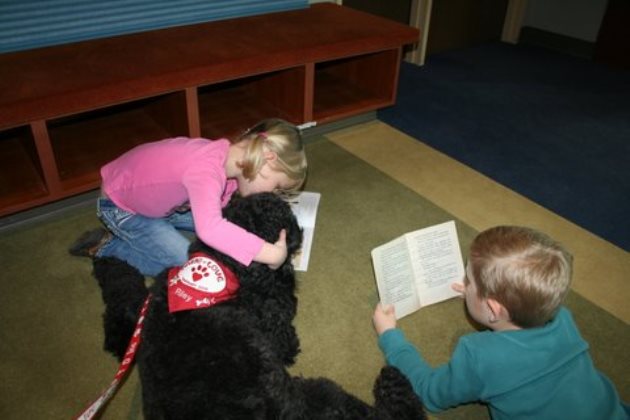 Puppy with kids